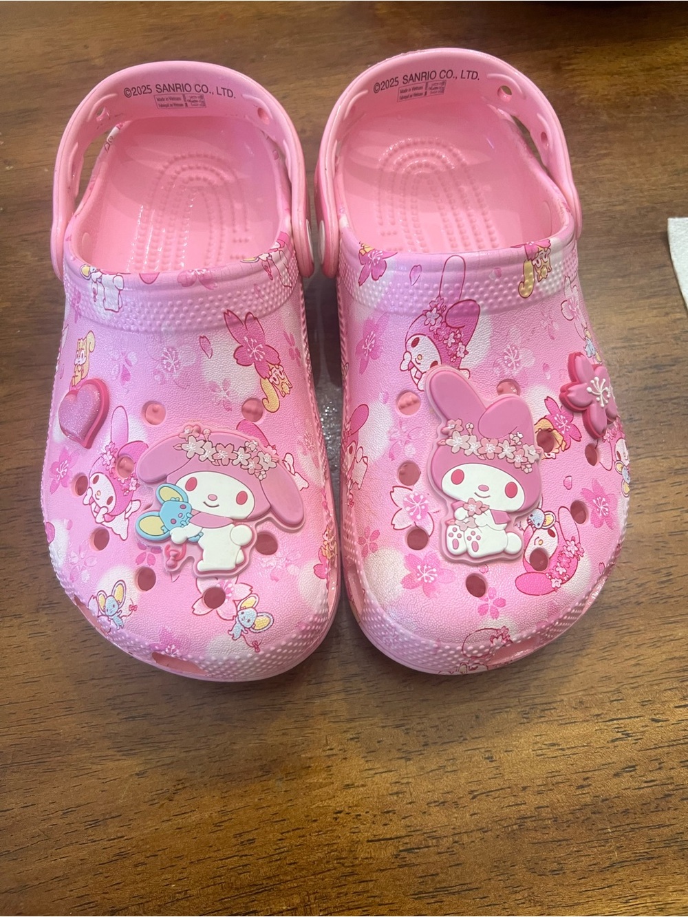 Sanrio My Melody Pink Floral j2 crocs